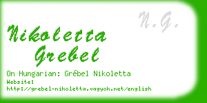 nikoletta grebel business card