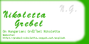 nikoletta grebel business card